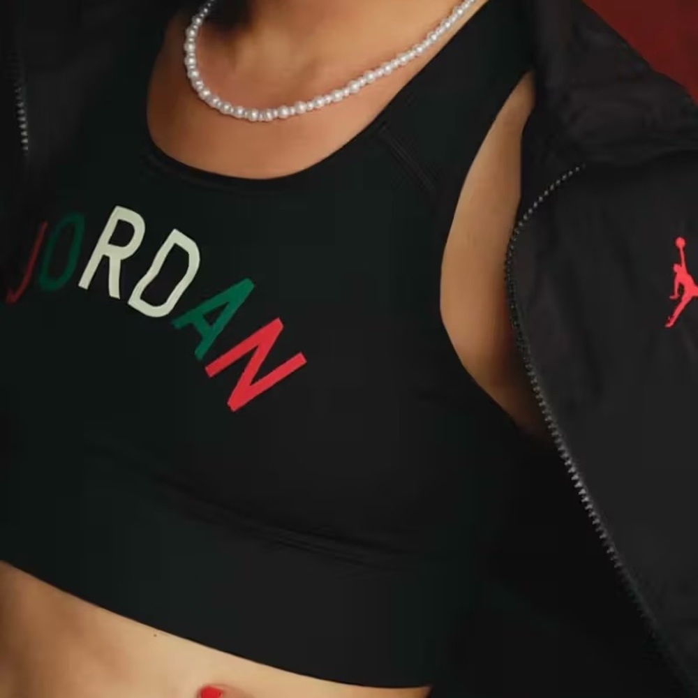 Nike Air Jordan X Nina Chanel Abney Sports Bra Black
